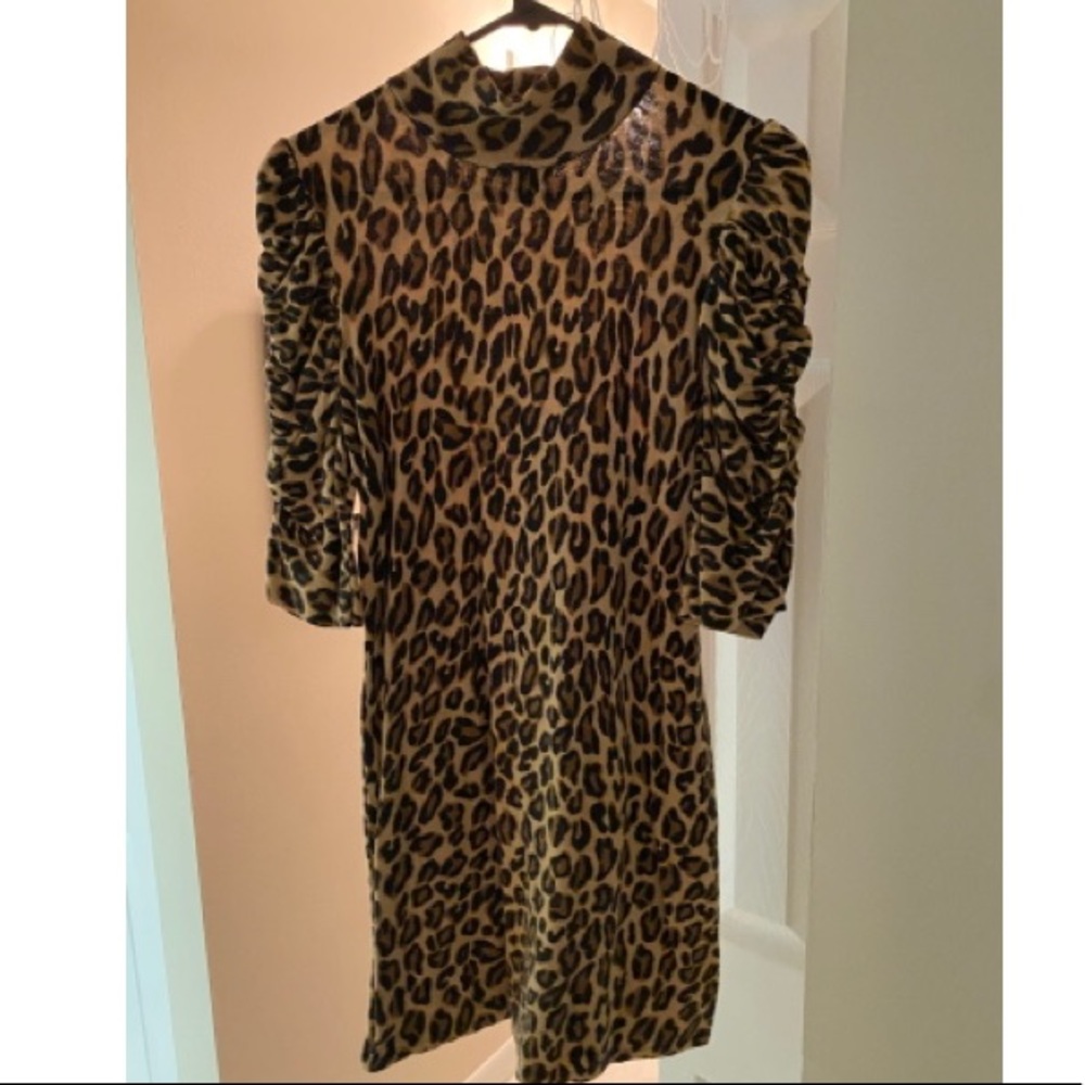 INC Leopard Sweater Dress